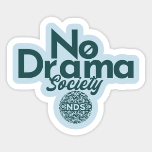 NDS: No-Drama Society Sticker